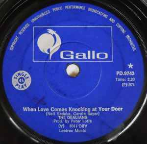 The Dealians - When Love Comes Knocking At Your Door / A Boy Called Me (7", Single)