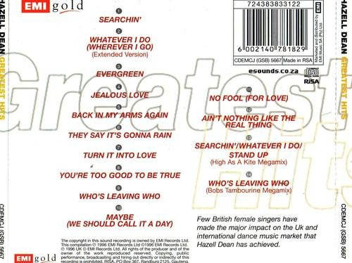 Hazell Dean  Greatest Hits (Music CD)