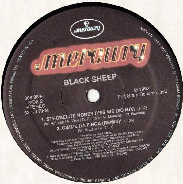 Black Sheep - Strobelite Honey (12" Vinyl LP)