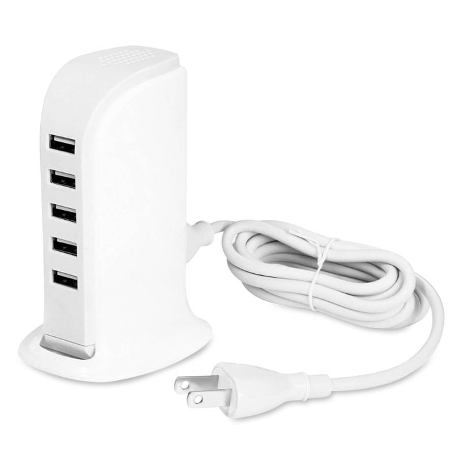 20W 5 USB Power Adapter Charger Socket Charging Dock for Smartphones Tablets