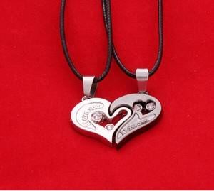 Couple-Lover-Men-Women-Necklace-I-Love-You-Heart-Pendant-Stainless-Steel