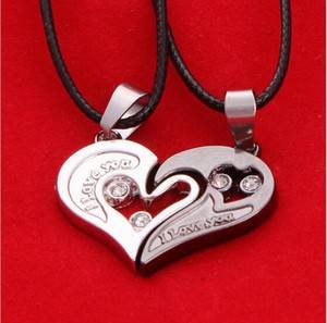 Couple-Lover-Men-Women-Necklace-I-Love-You-Heart-Pendant-Stainless-Steel