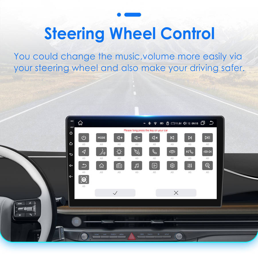 7" 2 Din Android 12 Universal Car Stereo CarPlay GPS Radio WiFi Player 4+32G AUX