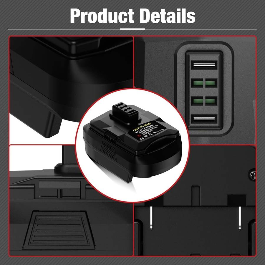 Adapter for Craftsman 20V Li-ion Battery Converter to for Ryobi 12V Power tools