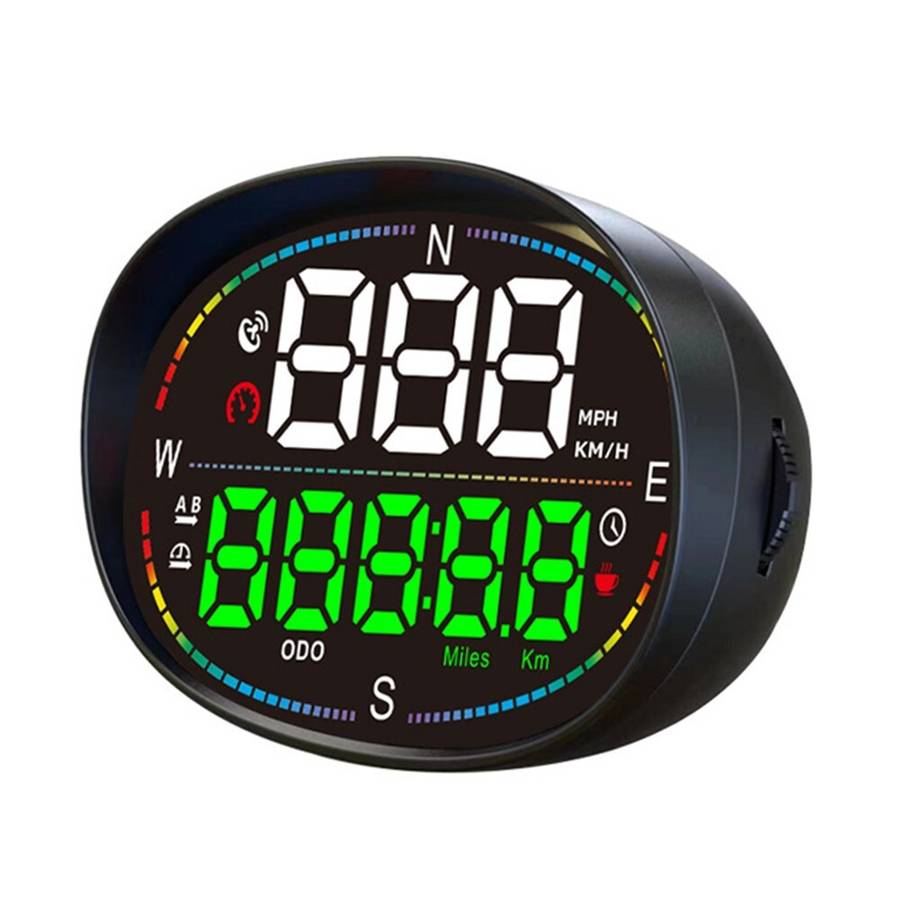 Portable GPS Speedometer Odometer Meter Sturdy Design Driving Times Display