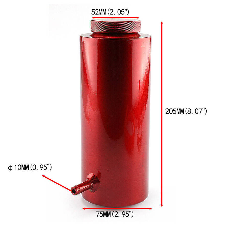 800ml Cylinder Radiator Overflow Reservoir Coolant Tank Universal Can