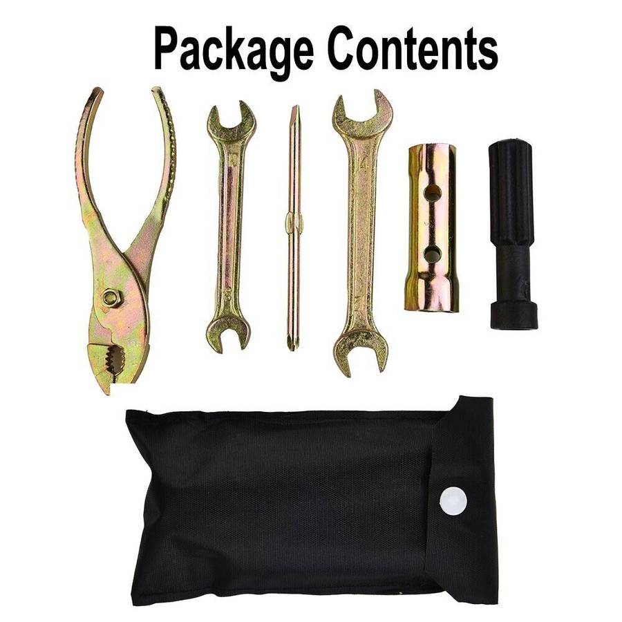 Parts Motorcycle Tool Set Spanner / Wrench / Screwdriver / Pliers W/ Storage Bag