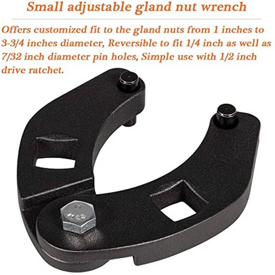 Adjustable Gland Nut Wrench For Efficient Removal Of For Hydraulic Cylinder-Cap