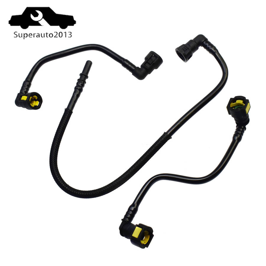 3PCS Fuel Filter Fuel Hose Lines For Mercedes W163 ML320 ML430 ML55 1998-2005