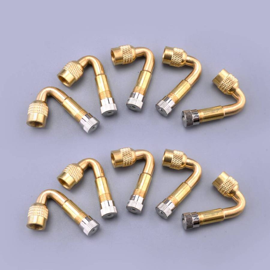 45° Air Tyre Valve Extension Adaptor Motorcycle Car Tire Stem Extender 20pc