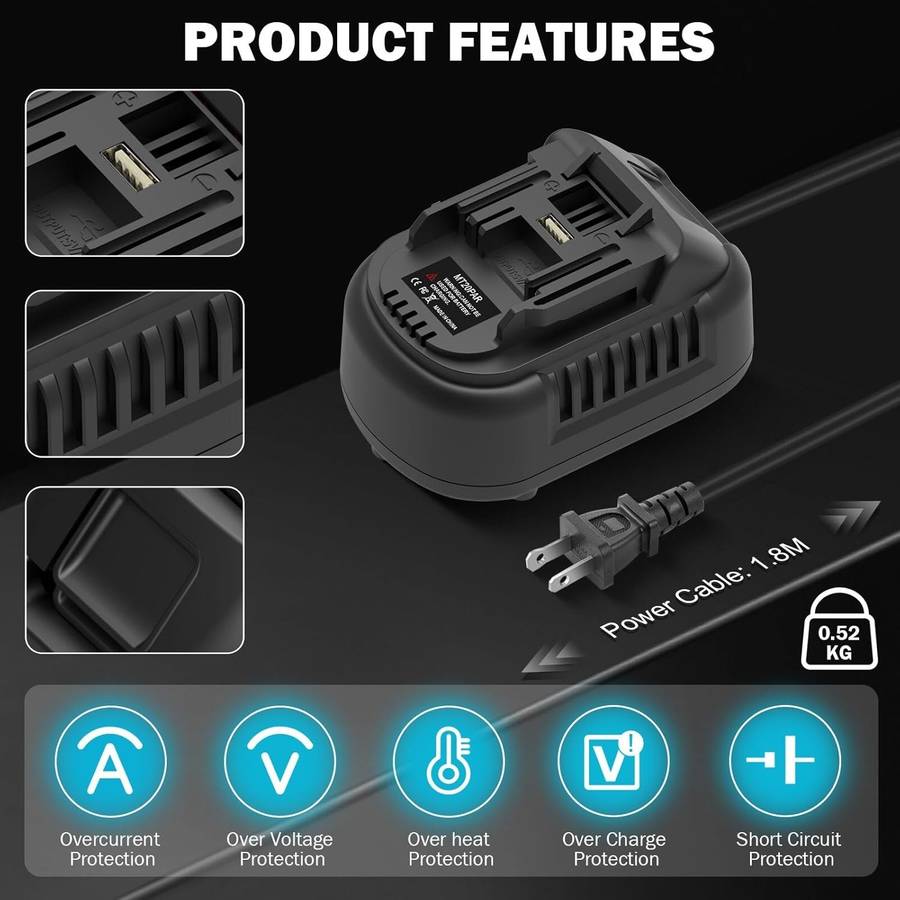 500W AC to DC Converter for Makita 18V Cordless Tools 110V to 18V Adapter Power