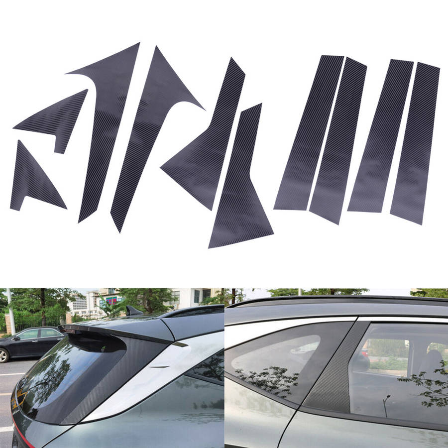 Car Door Window Pillar Post Cover Trim Decor Fit for Hyundai Tucson 2022-2023