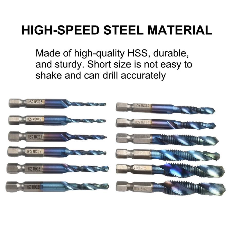 Versatile And Easy To Use Hex Shank Drill Bits Set For Various Applications
