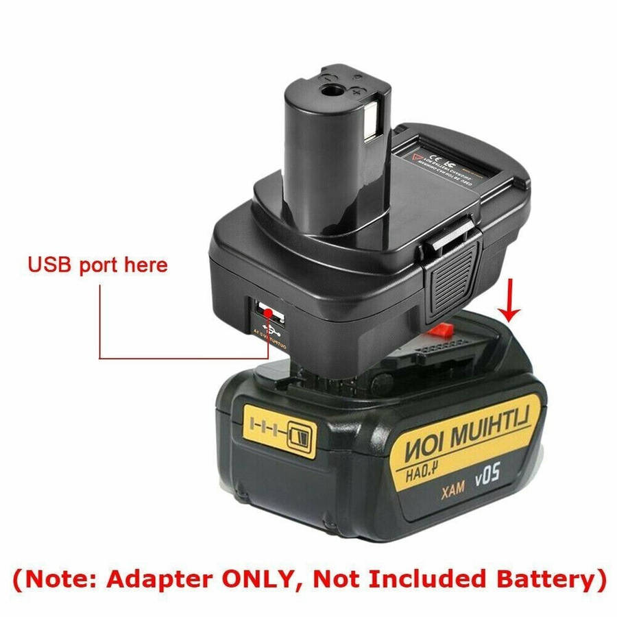 Converter For Dewalt Battery Adapter For Milwaukee 18V To For Ryobi 18V DM18RL