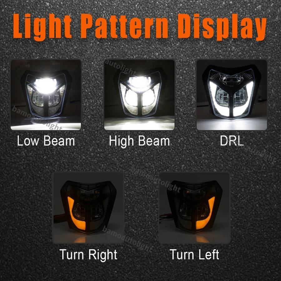 LED Headlight Turn Siganl DRL for KTM EXC XCW 250 350 450 500 SX SXF 125 SX SXF