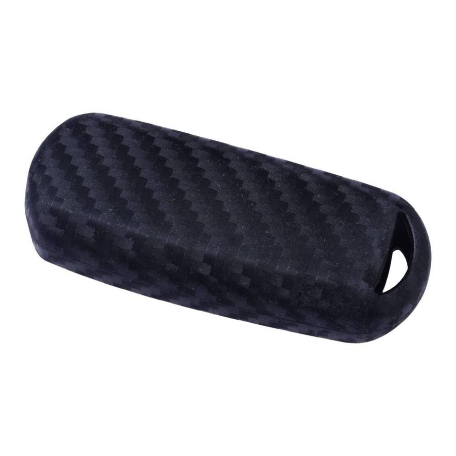 Carbon Fiber Silicone Key Cover Case Keychain Fit For Mazda 2 3 6 CX-3 CX-5 CX-9