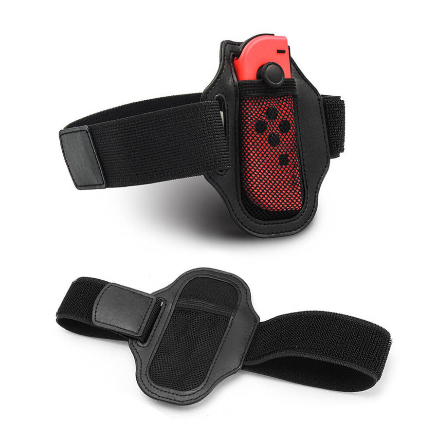 2x Portable Adjustable Sport Dance Leg Straps For Joy Con Console Acc New