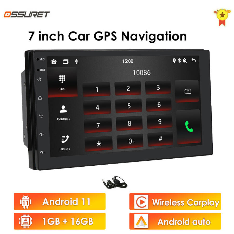 7" Touch Screen Android 11 Car Stereo Radio Double 2Din CarPlay HeadUnit Wifi FM