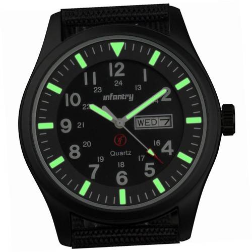 INFANTRY MILITARY CO. Army Field Op Watch MAROON Nylon Watch Brand new BOXED, FULLY LOADED!