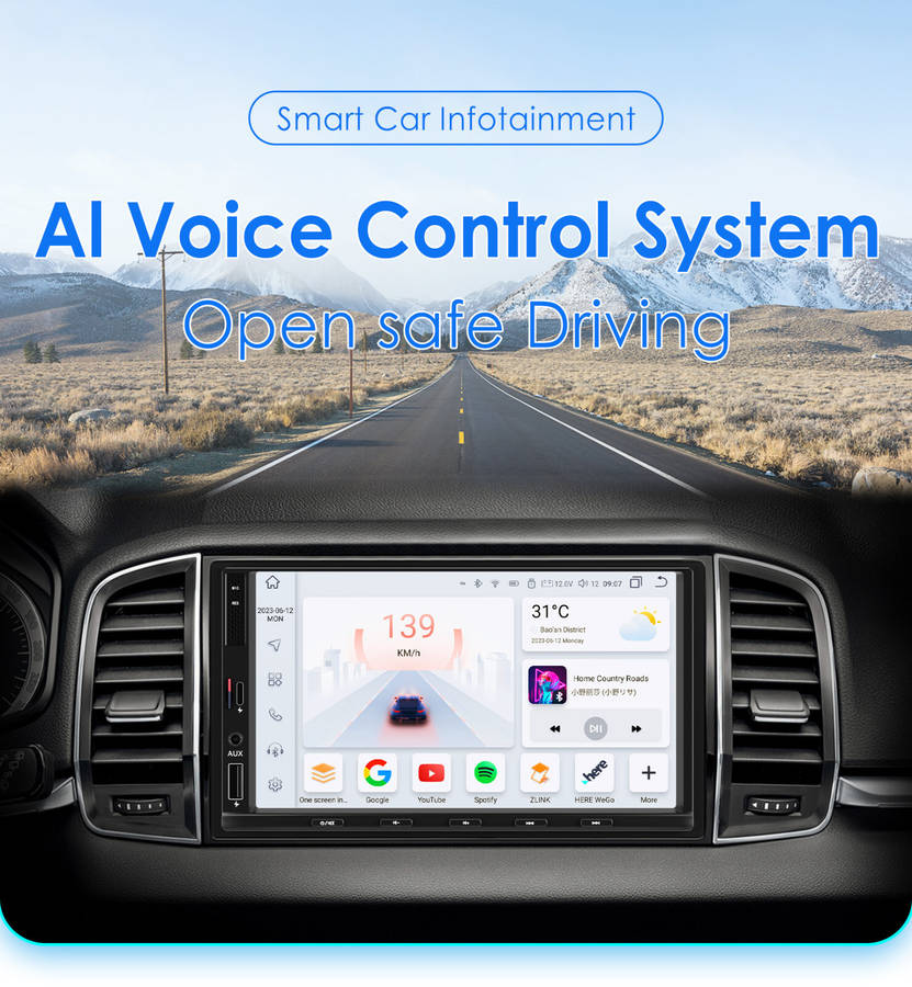 8+128GB Android 12 CarPlay Radio Double 2 Din 7" Car Stereo GPS Player DSP WiFi