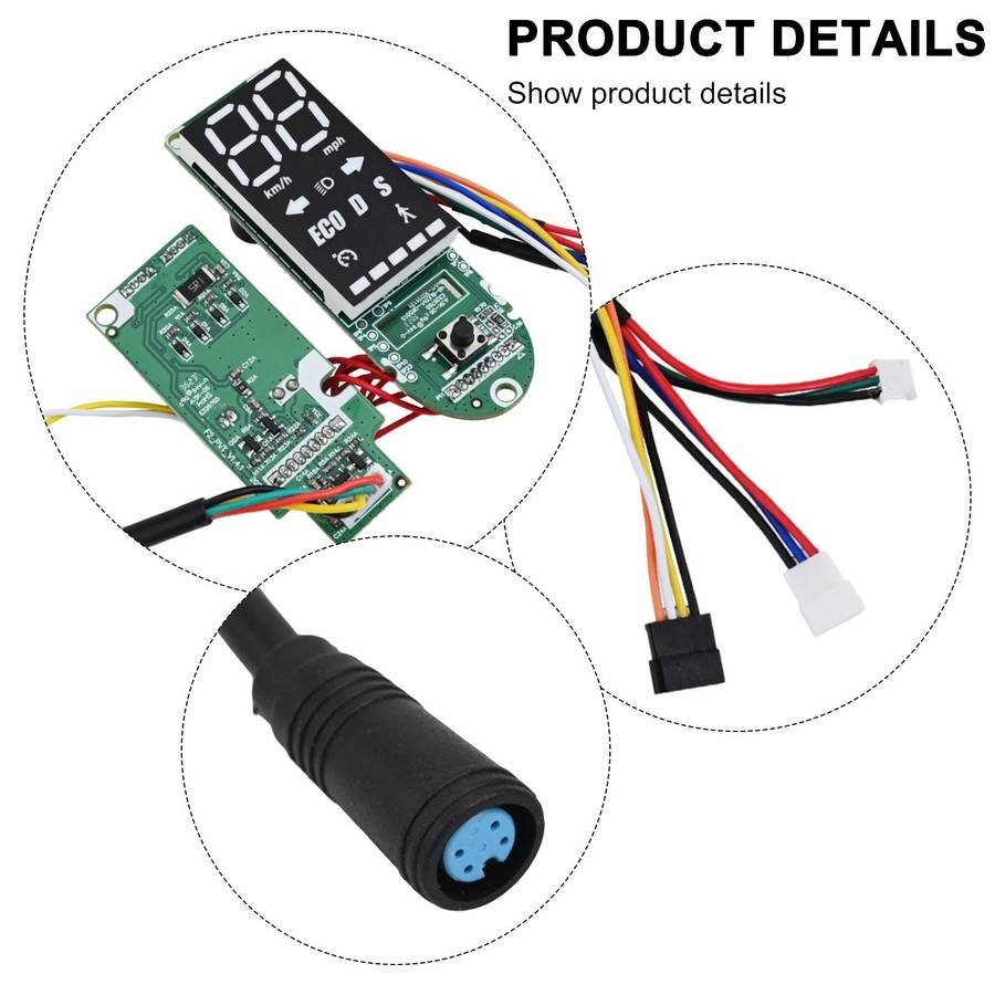 Scooter Dashboard Compatible With For Ninebot F2 Models Aluminum Design