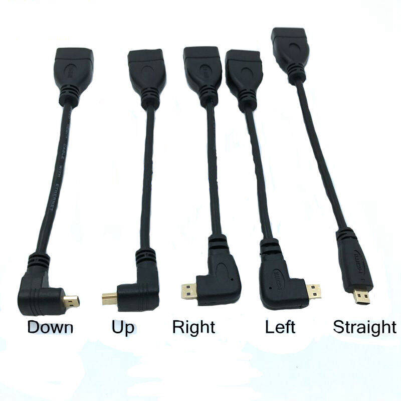 Micro HDMI Male Type D to HDMI Female A Jack Adapter