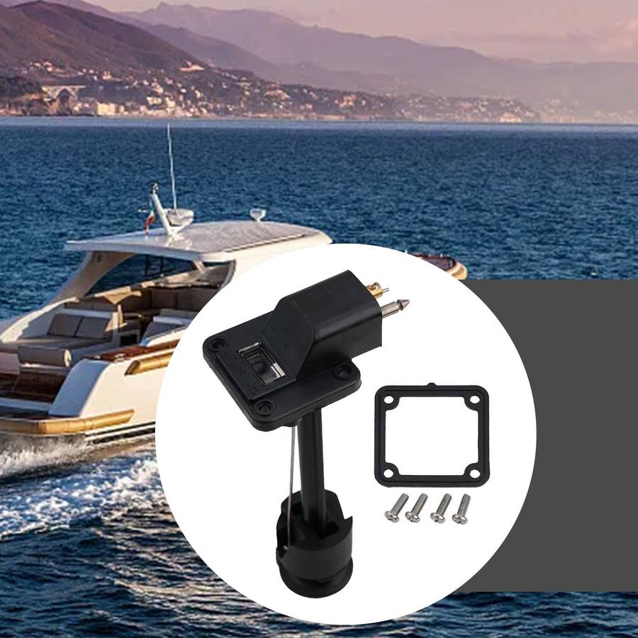 Boat Fuel Tank Connector/Pickup With Fuel Meter Fitting For Outboard Fuel Gauge