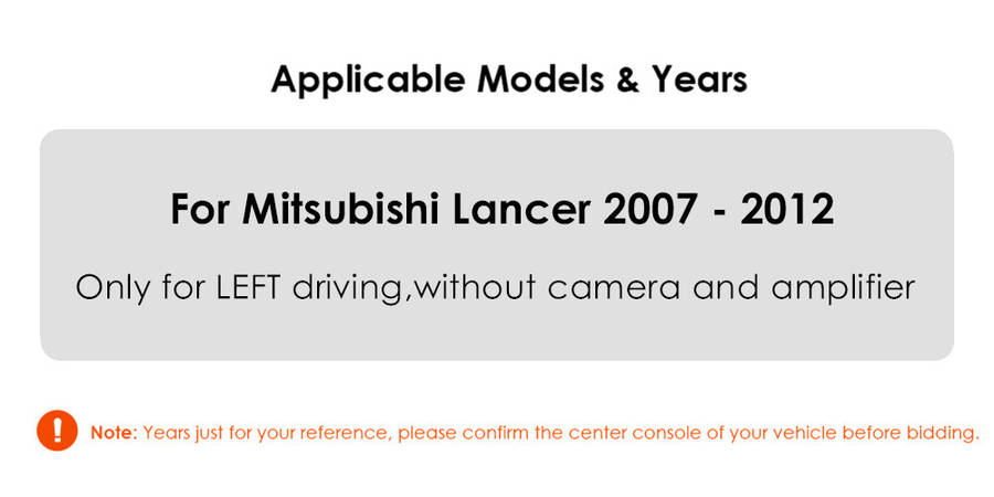For 2008-2012 Mitsubishi Lancer 2+64GB Android 13 Car GPS Radio Carplay WiFi RDS