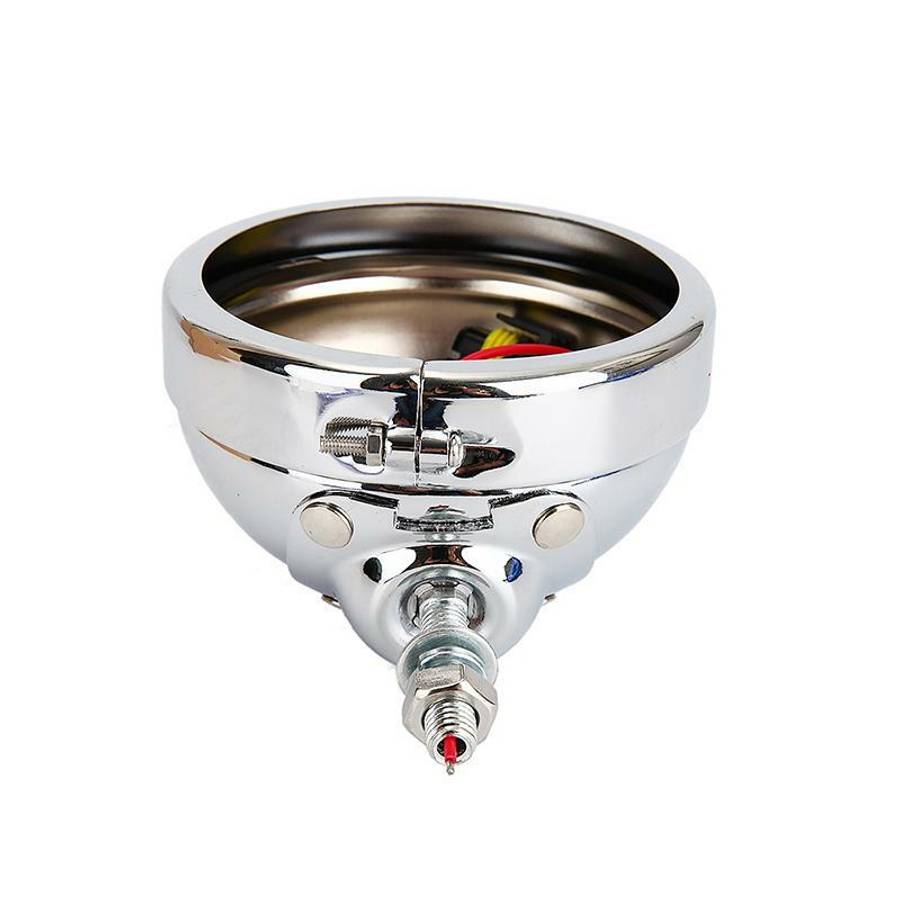 4-1/2 Inch 4.5'' Chrome LED Passing Light Housing Motorcycle Front Fog Lamp
