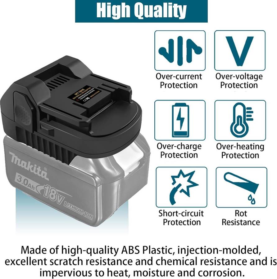 Battery Adapter for Makita 18V Li-ion Converter for Hitachi for Hikoki 18V Tool