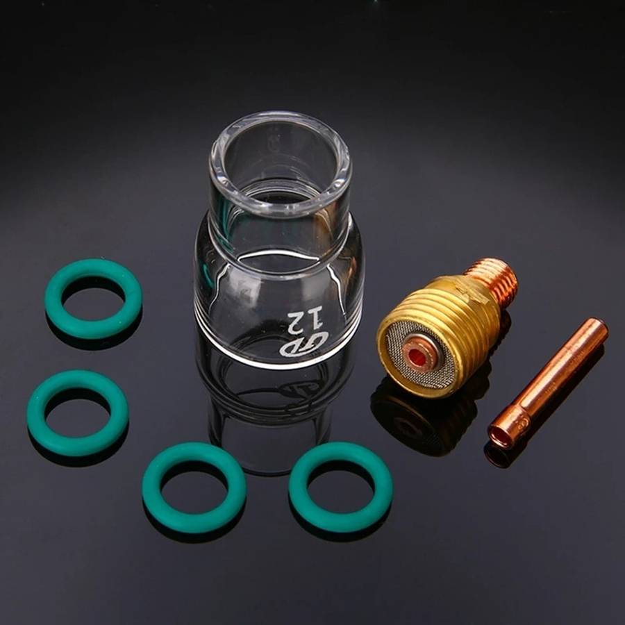 7Pcs Torch TIG Welding Gas Lens #12 Cup For WP9 20 25 24 WP17 26 18