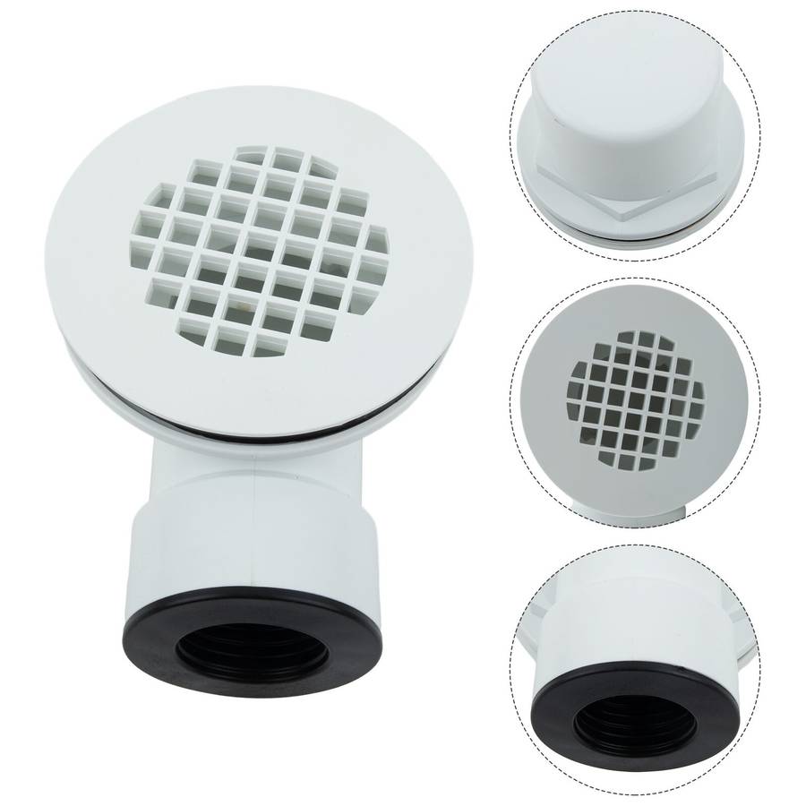 Low Profile Shower Drain, 1.5" Side Outlet Drain Assembly
