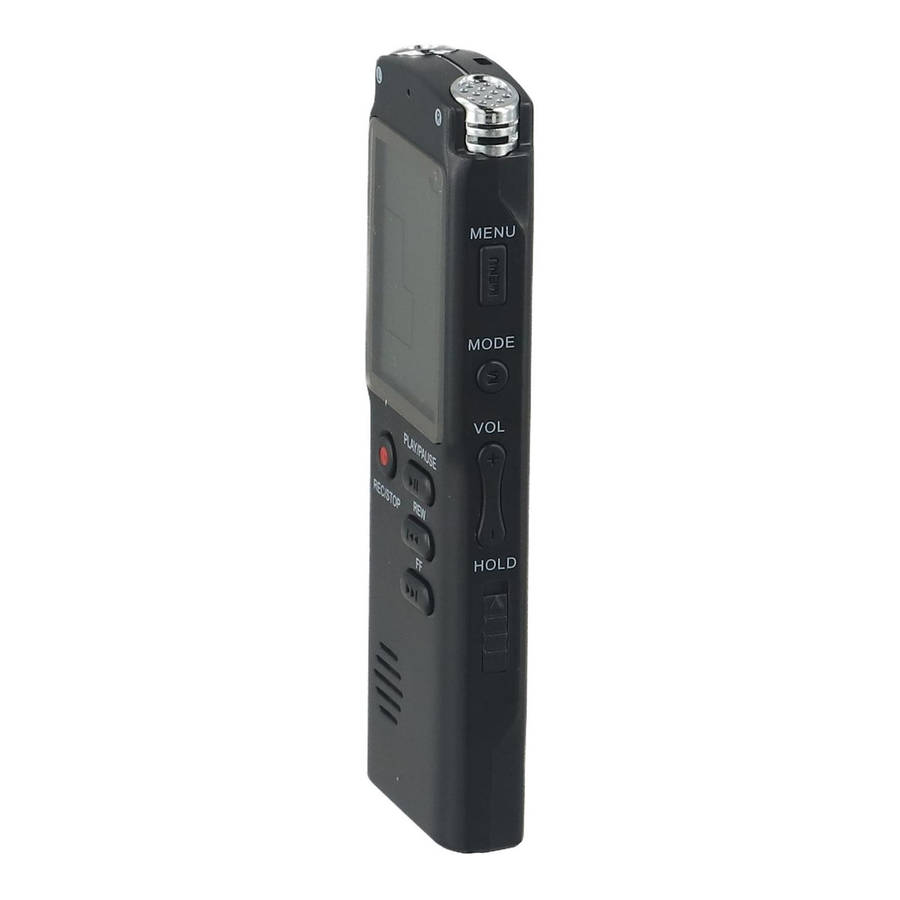 Professional USB Dictaphone Voice Recorder With WAV MP3 Player Functionality