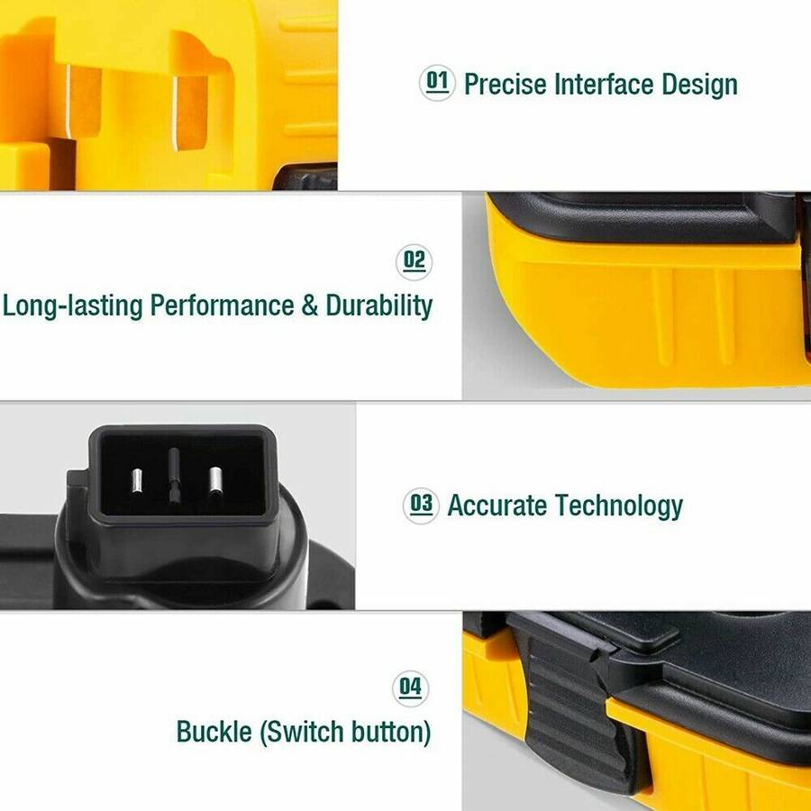 For DEWALT 18V/20V Battery Adapter Converter 18V to 20V Max Li-Ion Tools DCA1820