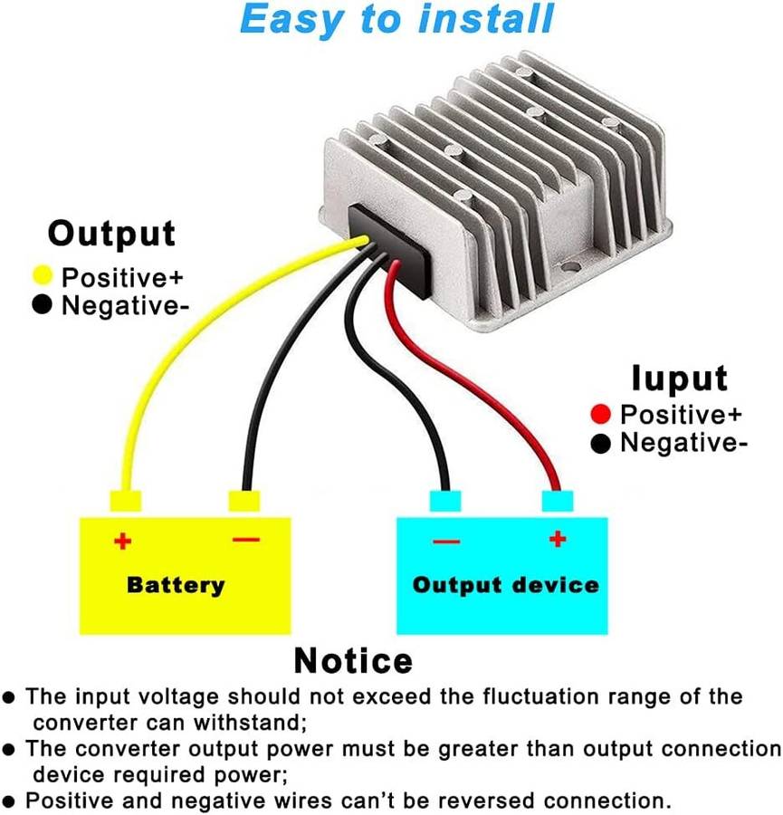 DC 12V to DC 48V 3A Voltage Regulator Power Converter Transformer