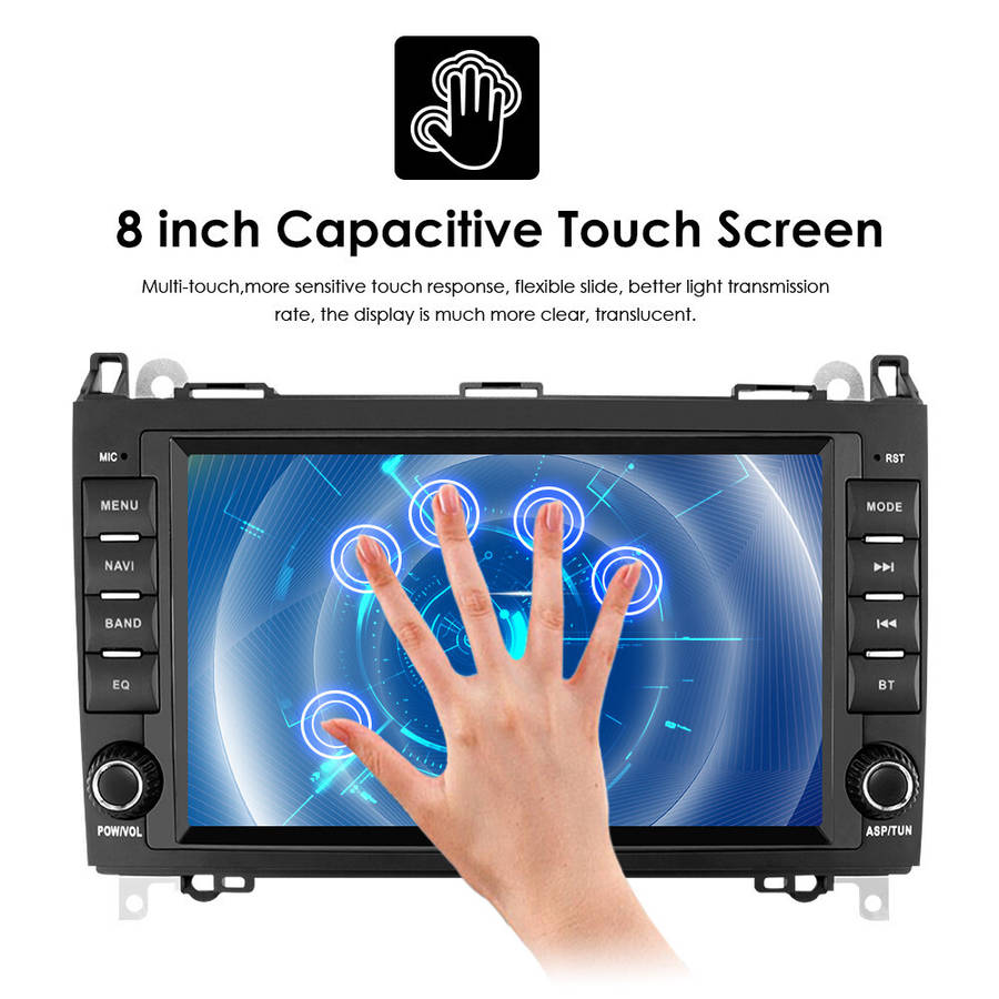 CarPlay Stereo 8" Android 13 Radio GPS WiFi for Mercedes Benz Sprinter Vito B200