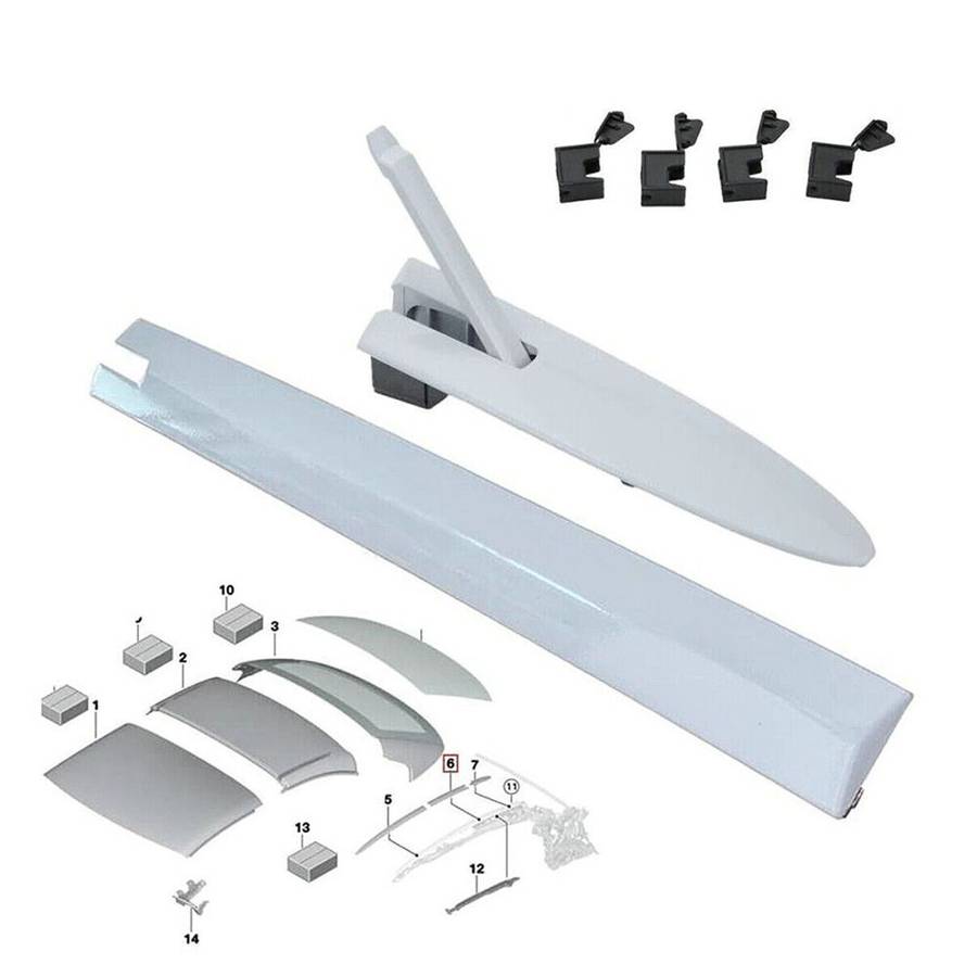 Pack Of 6 Right Convertible Roof Top Hinge Cover For 320i,428i,430i