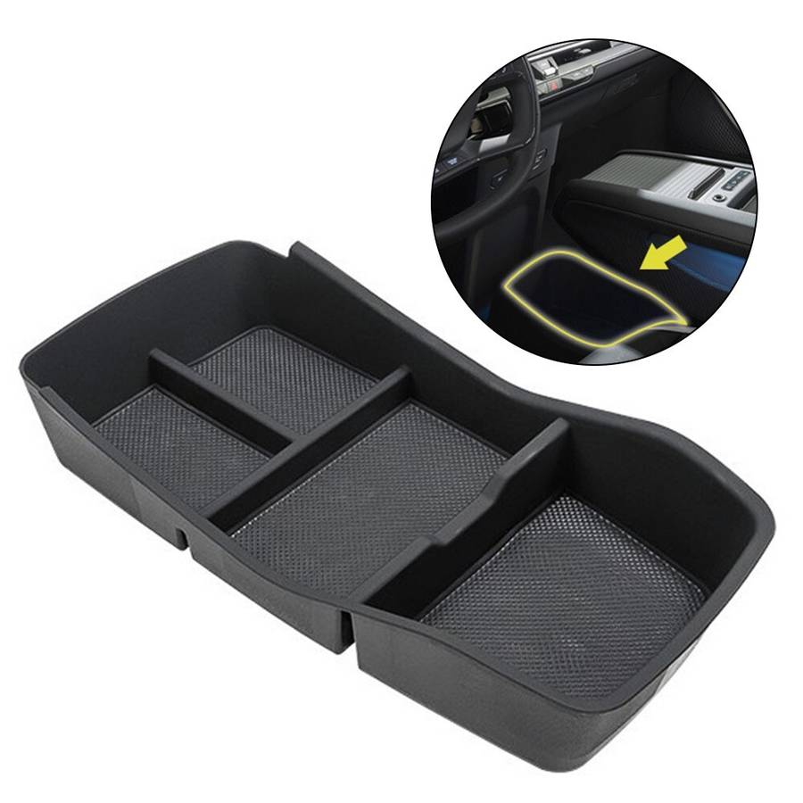 For Kia EV9 Car Central Control Storage Box Armrest Organizer Phone Holder Tray