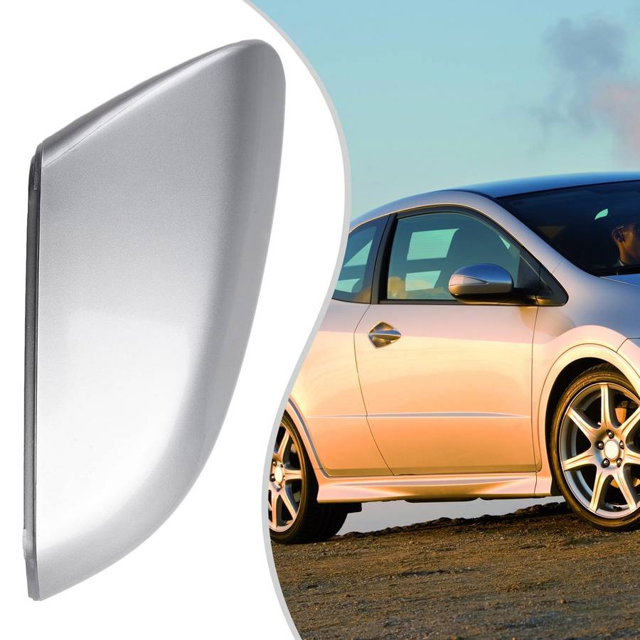 Right Passenger Side Silver Mirror Cover Cap Replace For Civic 2016-2020