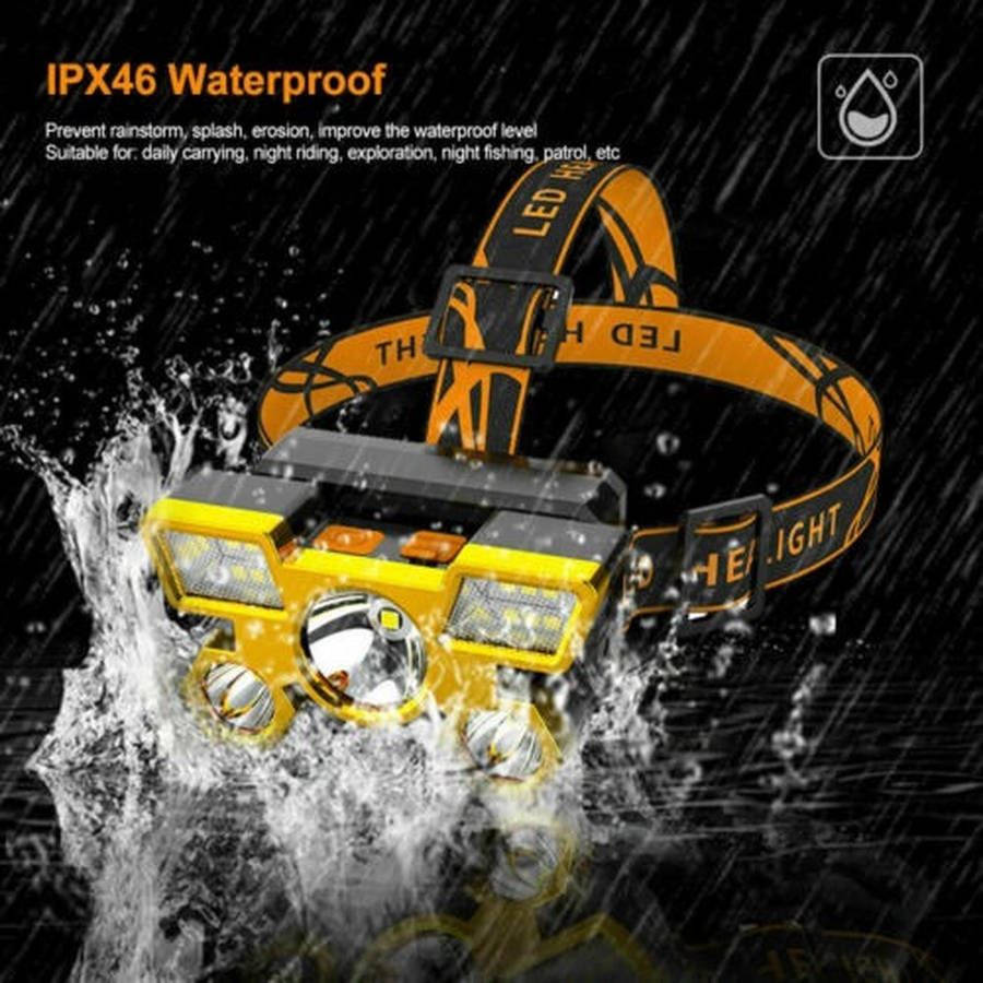 750000LM COB Headlamp Rechargeable Head Light Flashlight Torch Lamp Waterproof