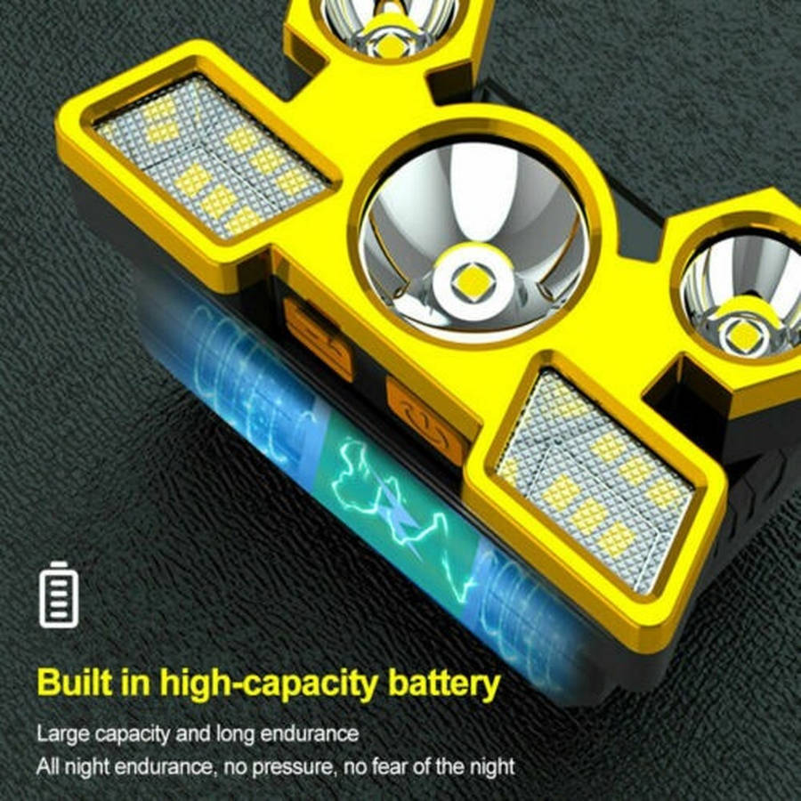 750000LM COB Headlamp Rechargeable Head Light Flashlight Torch Lamp Waterproof