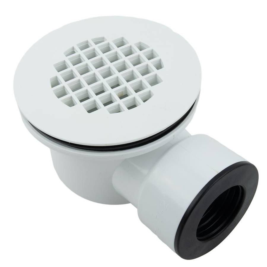 Low Profile Shower Drain, 1.5" Side Outlet Drain Assembly