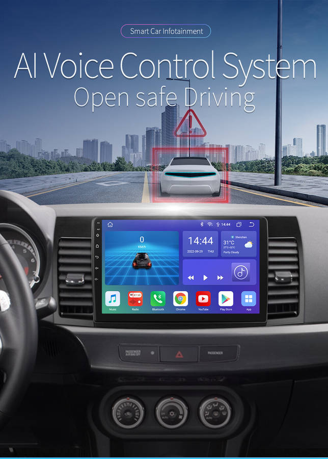 For 2008-2012 Mitsubishi Lancer 2+64GB Android 13 Car GPS Radio Carplay WiFi RDS