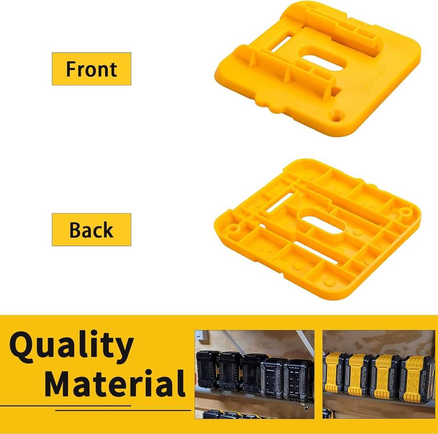 10PCS Battery Mount Holder for Dewalt 20V 60V Battery Dock Fit for DCB200 DCB203