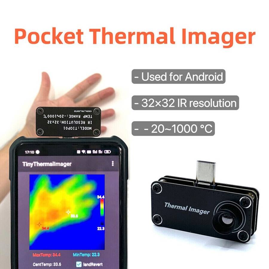 Infrared Thermal Imaging Camera IR Imager USB-Type-C For And Roid-Mobile-Ph