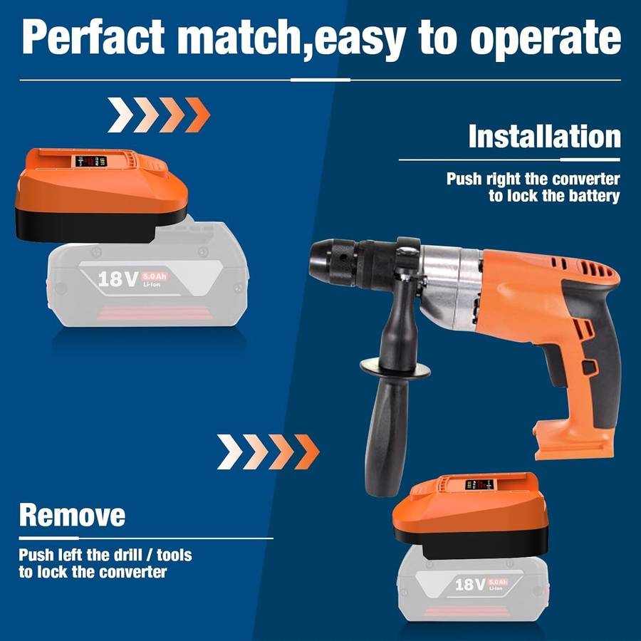 Adapter for Fein 18V Tools for Bosch 18V Battery to for Fein 18V Cordless Tool