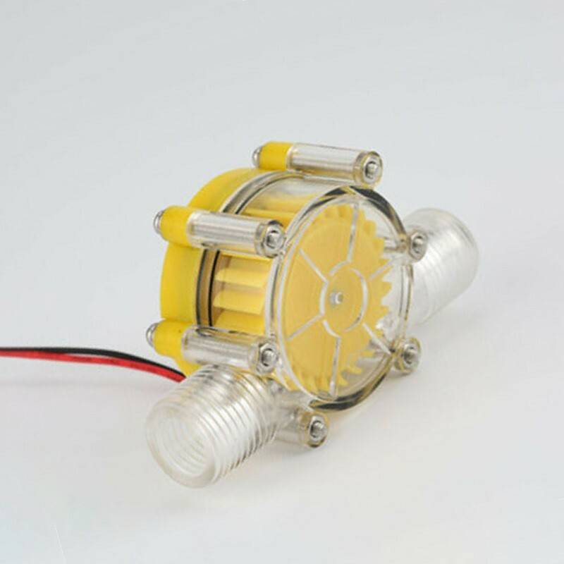 12V Water Turbine Generator Water Micro-Hydro Power Charging Solar Energy Plasti