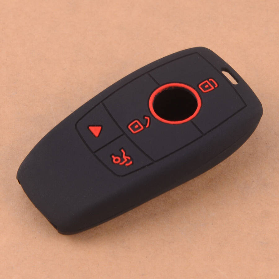 4 Button Silicone Car Remote Key Fob Cover Case Fit for Mercedes Benz W213 17-18