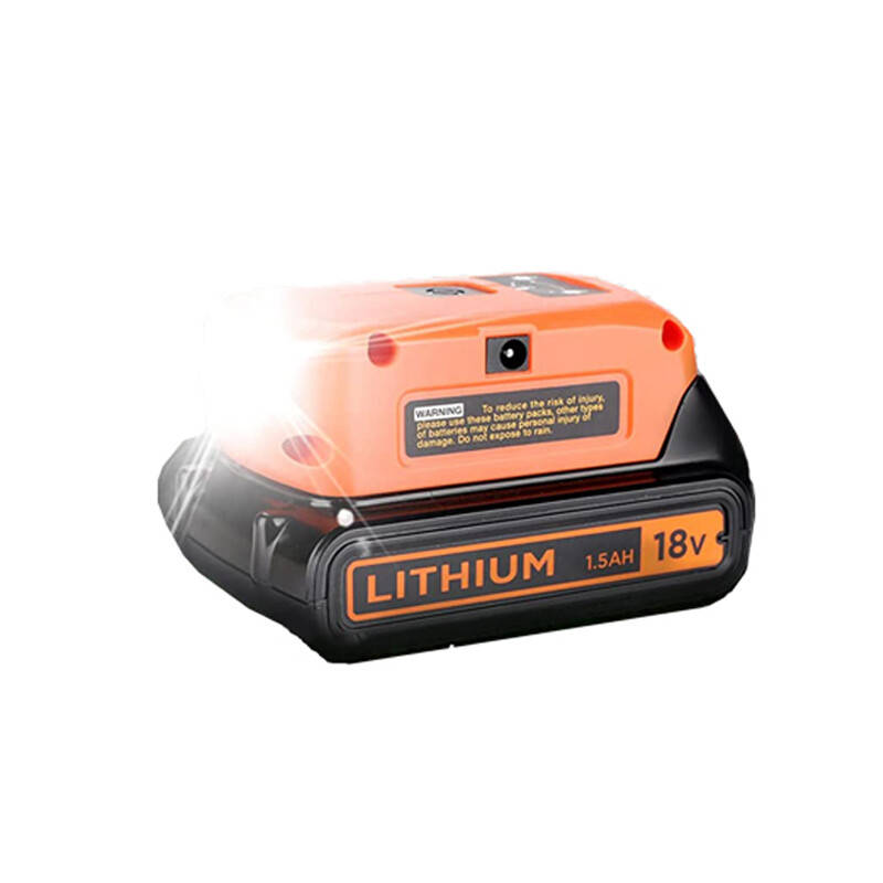 Battery Adapter Charger for Black & Decker 20v Li-ion Battery with LED Light