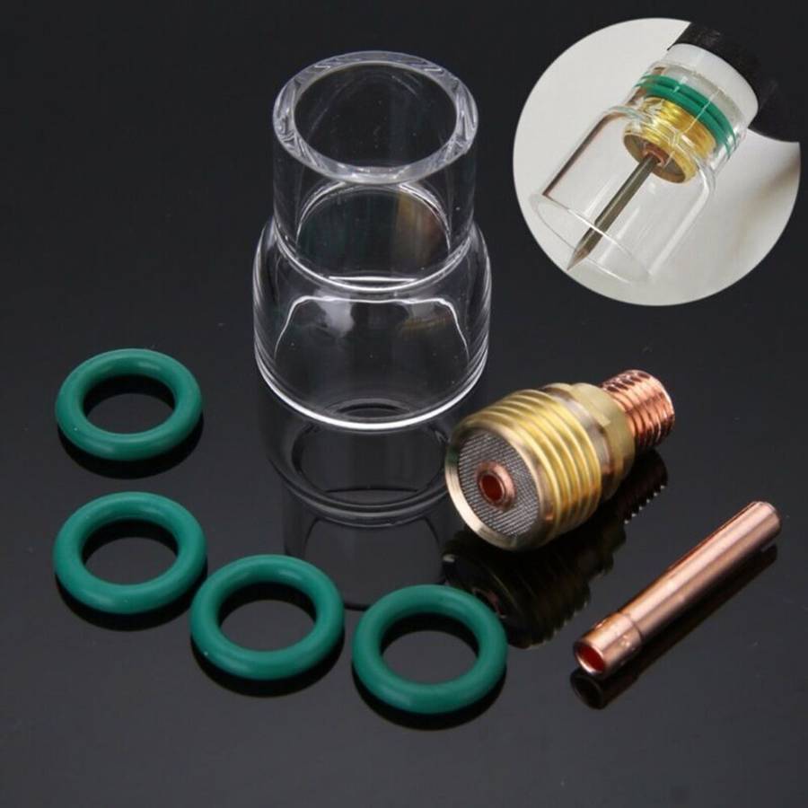 7Pcs Torch TIG Welding Gas Lens #12 Cup For WP9 20 25 24 WP17 26 18